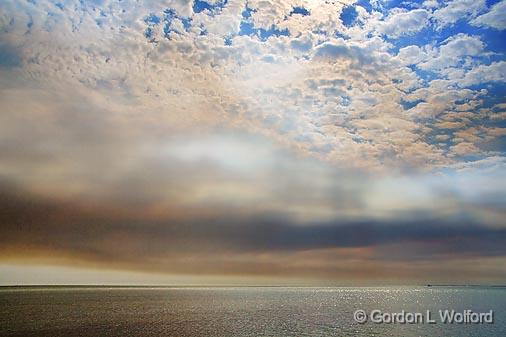 Smoke Cloud Over Aransas Bay_38454.jpg - Photographed along the Gulf coast near Rockport, Texas, USA.